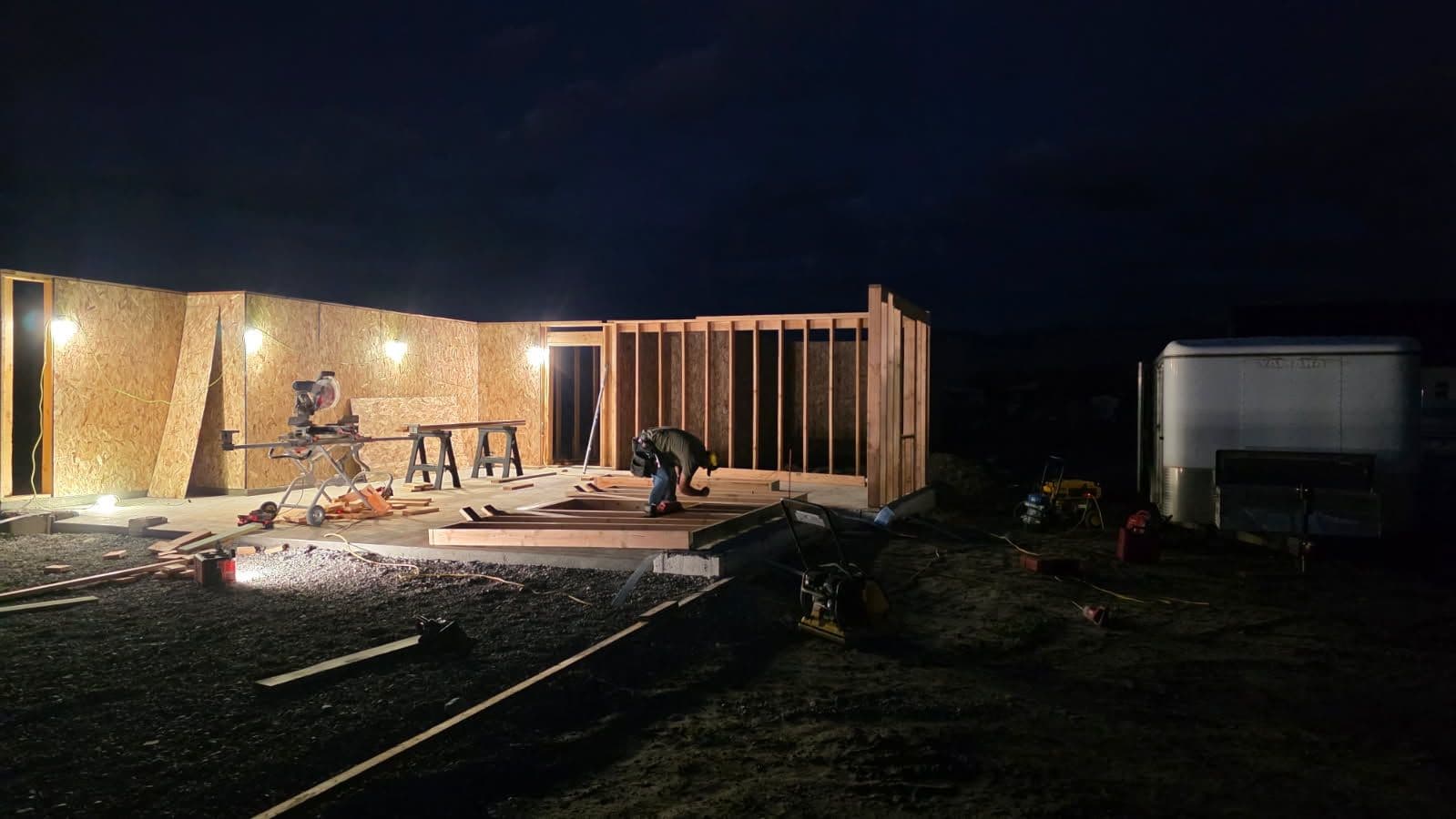 Gallery photos for Edson Builders Pushes Boundaries: Night Framing in Action: Image #2