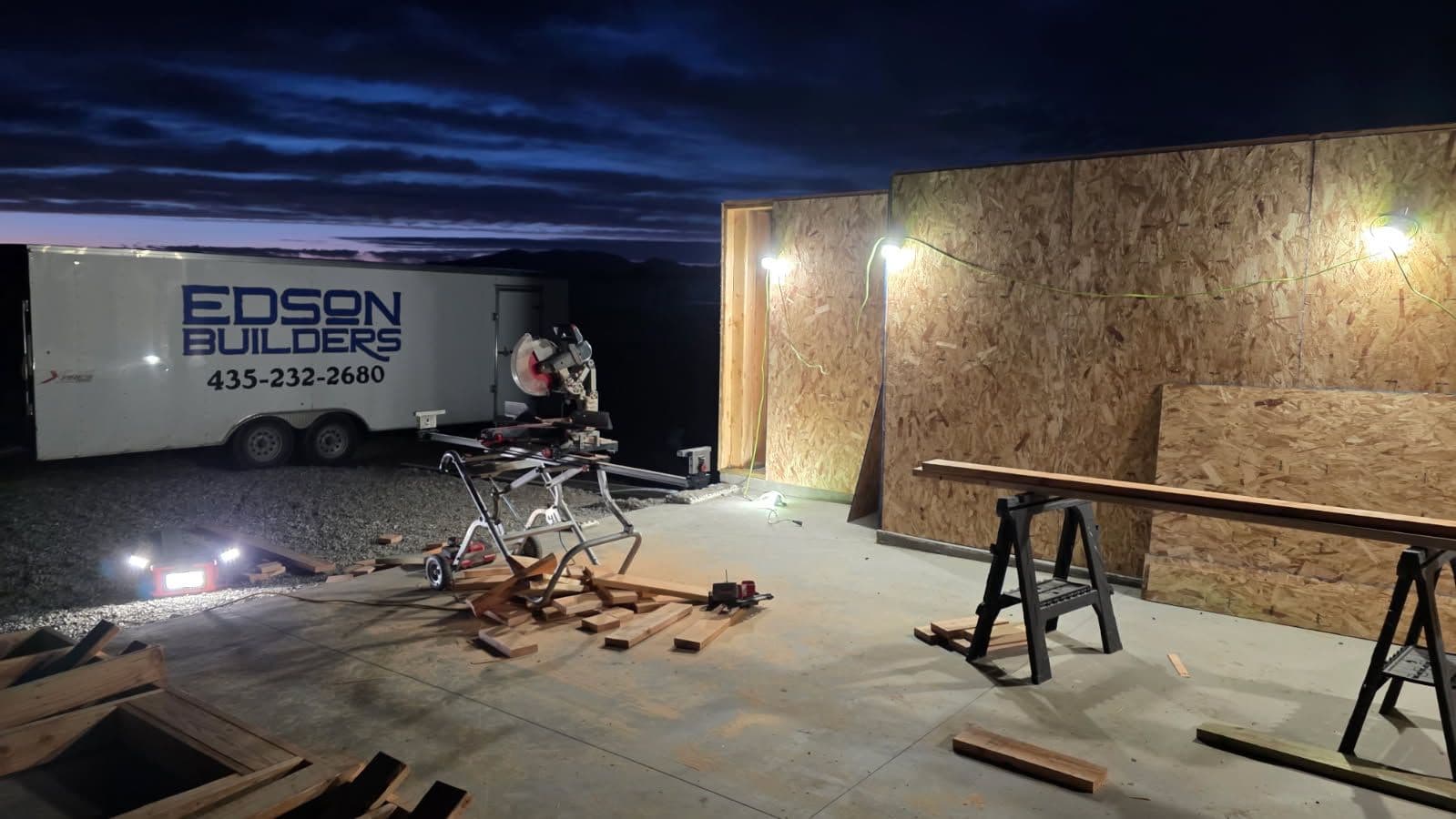 Gallery photos for Edson Builders Pushes Boundaries: Night Framing in Action: Image #3