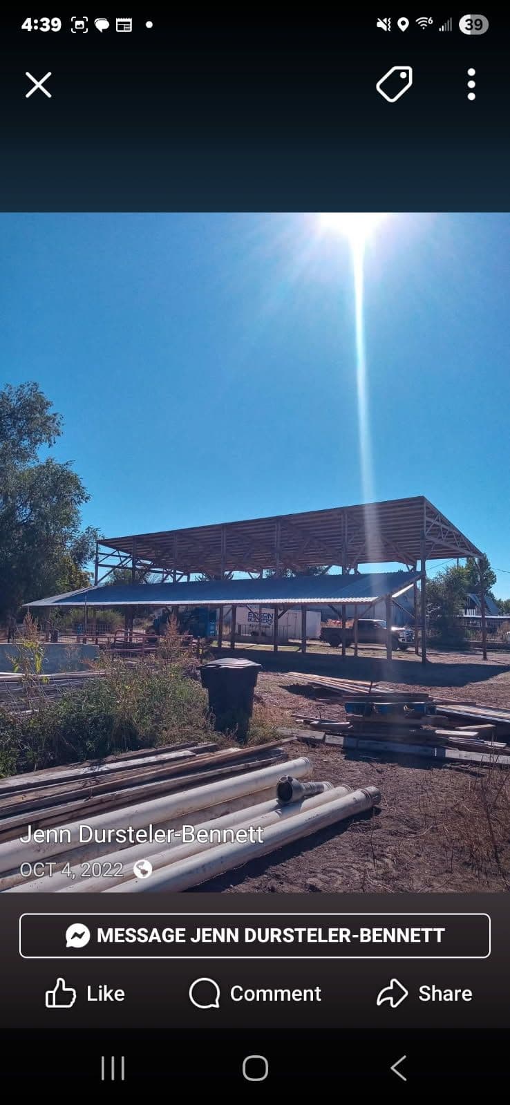 Post Frame Rebuild Amidst Nature image