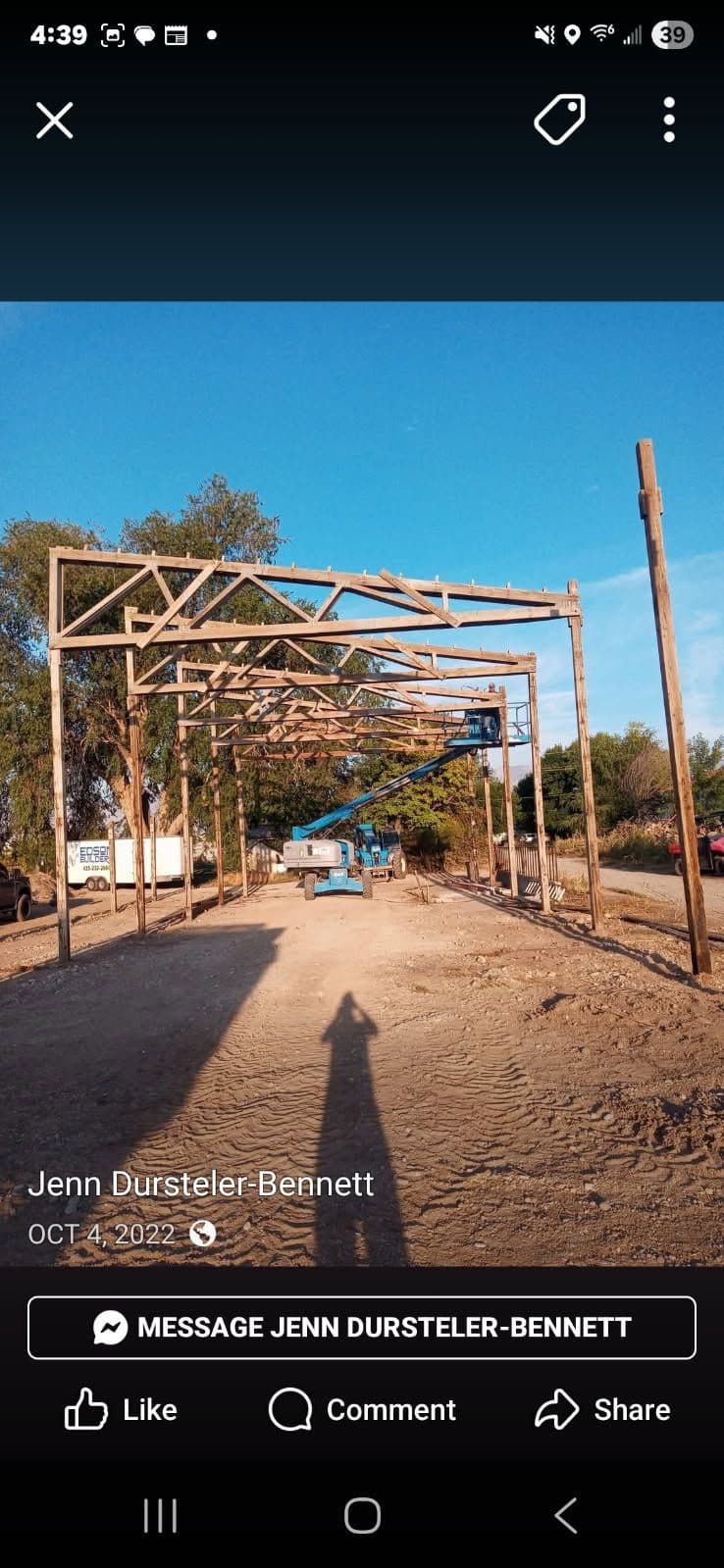 Gallery photos for Post Frame Rebuild Amidst Nature: Image #2