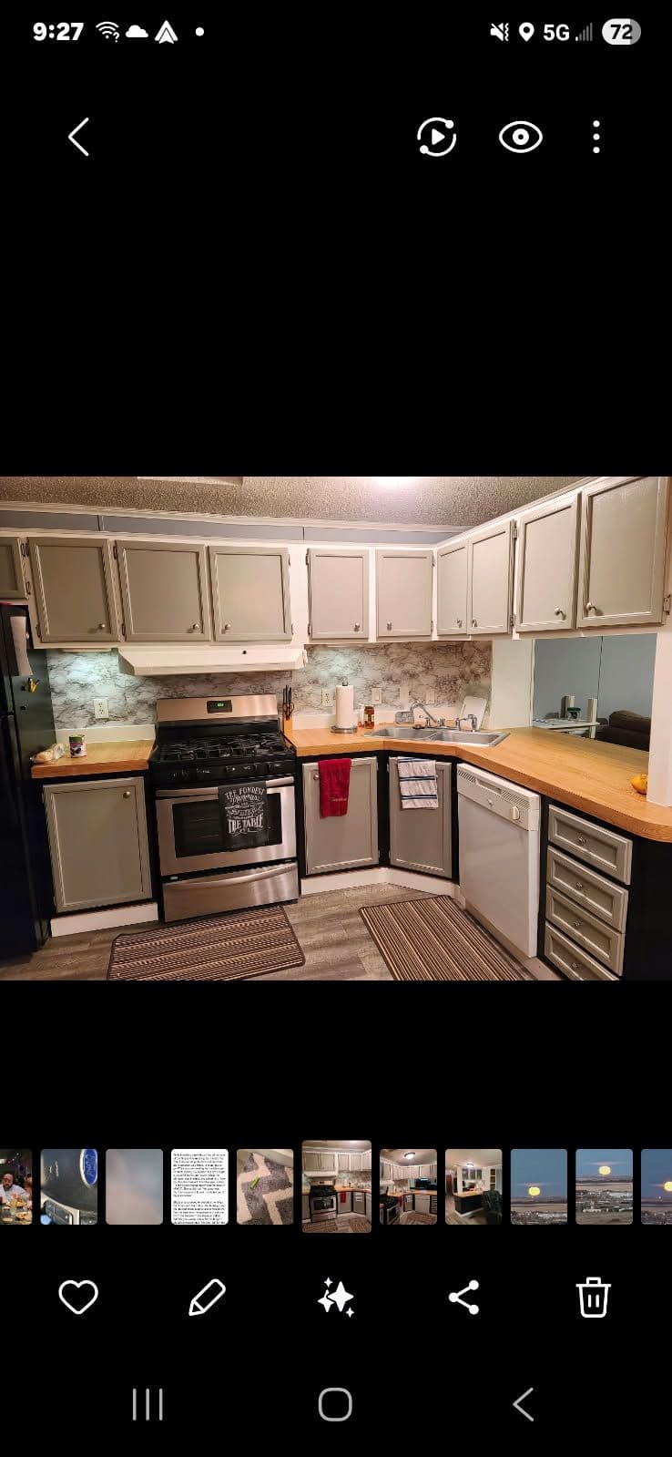 Stylish Kitchen and Living Area Makeover image