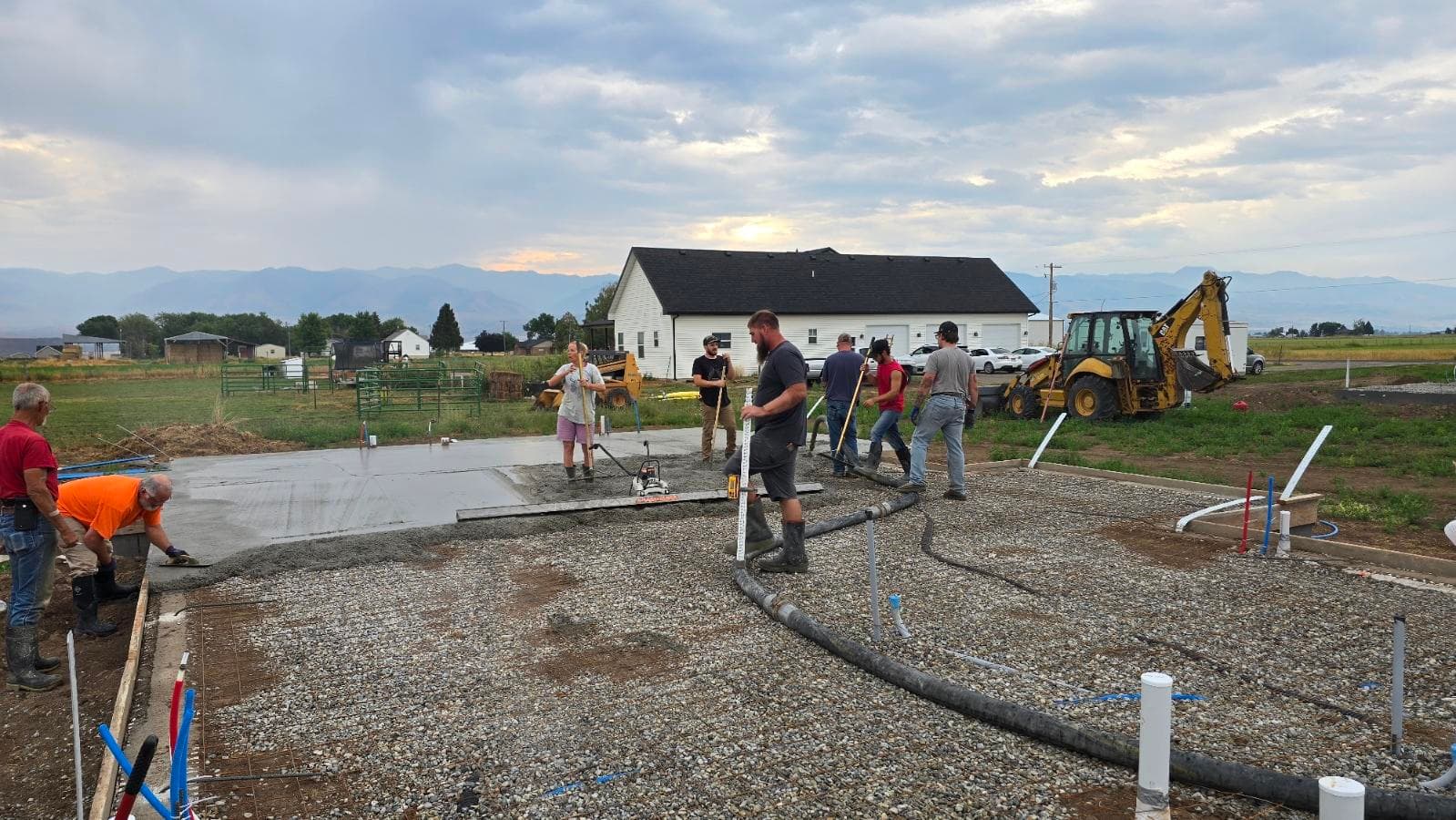 Solid Concrete Pour Completed for New Build image